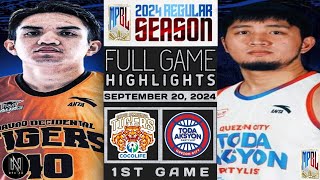 MPBL HIGHLIGHTS: DAVAO OCCIDENTAL TIGERS VS QUEZON CITY TODA AKSYON (SEPTEMBER 20, 2024)