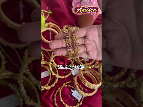 🛍️DM for Orders☎️6301661174 #codavailable #nakshibangles #1gramgold #ambicafashionjewellery