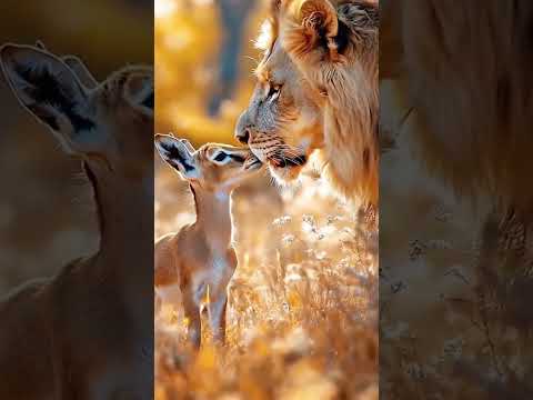 #animallover #lion #deer #foryou #viralvideo #ytviral #shortsvideo