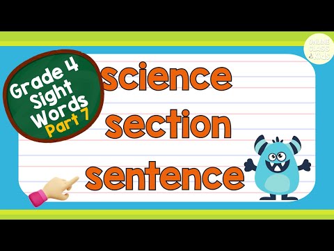 Sight Words - Grade 4 Level 7 | Practice Reading | Basic English Words | Learn How to Read |Reading