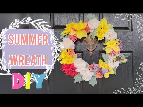 Easy Summer Wreath DIY