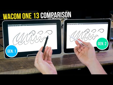 Wacom One 13 Touch - 1st Gen. VS 2nd Gen. (2023) - Comparison