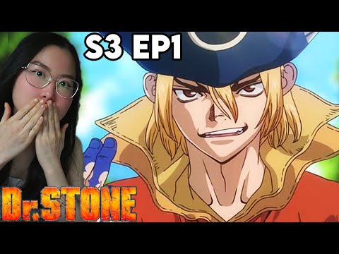 CAPTAIN WHO?!!?! Dr. STONE Season 3 Episode 1 REACTION