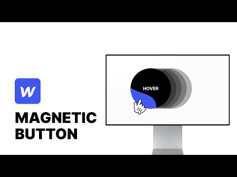 MAGNETIC BUTTON HOVER - Webflow Tutorial