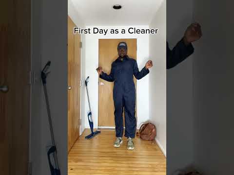 My first Day as a cleaner 🧹🤯