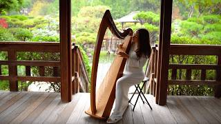 Garden of Rain I 1 Hour Relaxing Harp I Sarah Bhalla