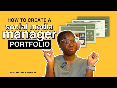 How to create a social media manager portfolio for beginners (with Canva)