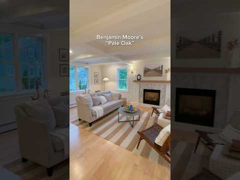 @benjaminmoore Pale Oak is the perfect neutral perfect for a living room with its warm undertones