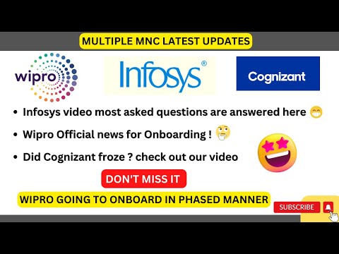 INFOSYS QUESTIONS ABOUT ONBOARDING | WIPRO LATEST UPDATE | COGNIZANT STATUS | 2022 |