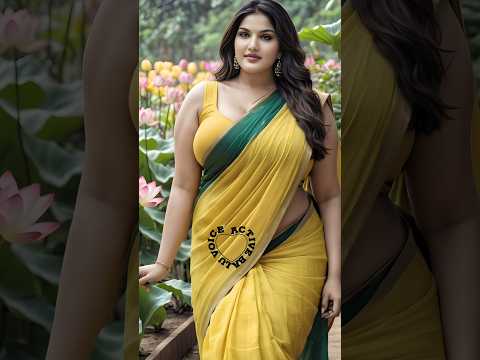 4k Indian Lookbook Model 💝 Saree Photoshoot #shorts #aimodel #sareefashion