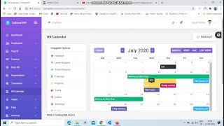HR Calendar Software easy to use click Drag options in HRMS +91 81225 40589 vasanthhrm@gamil.com