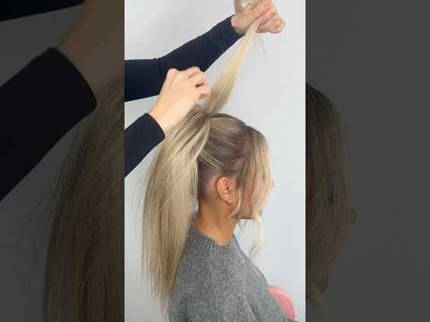 How to get a big volume ponytail! 🎀✨ #christmashair #christamashairstyle #partyhairstyle