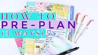 FUNCTIONAL PLANNING | How to Pre-Plan in a Happy Planner | Brain Dump