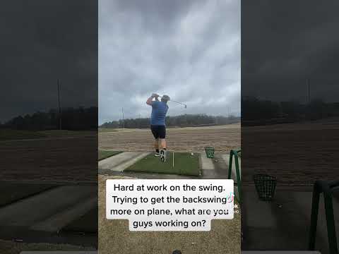 Working hard on the swing!