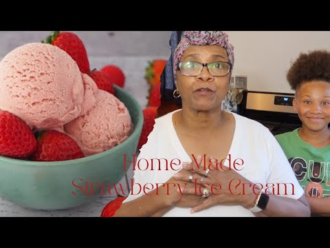 Homemade Strawberry Ice Cream #icecreammaking  #easyicecreamrecipe #strawberryicecream #icecream