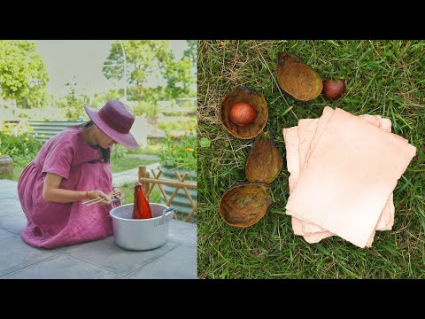 Dyeing Fabrics And Paper With Avocado | Easy Natural Dye DIY Tutorial | Cottage Life