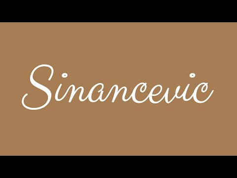 ✎ Sinancevic ✎ English Cursive Handwriting Tutorial