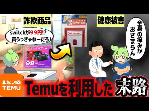 Temuを利用するとどうなるか知ってる？【ずんだもん解説】