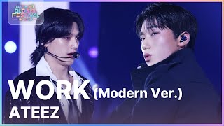 JAM+WORK (Modern Ver.) - ATEEZ(에이티즈) [뮤직뱅크 글로벌페스티벌 IN JAPAN] | KBS 241219 방송