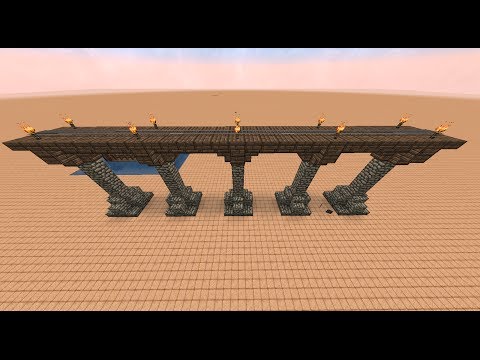 Amazing train trestle in minecraft