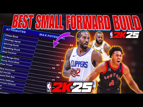 NBA 2K25 BEST SMALL FORWARD BUILD!