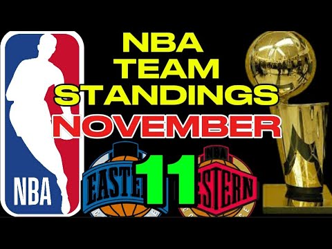 NBA TEAM STANDINGS NOVEMBER 11,2024 | NBA SEASON 2024-2025