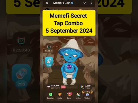 Memefi Secret Tap Combo 5 September 2024 #memefi #dailycombo