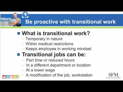 Return to work: Transitional work