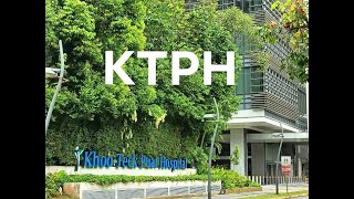 Singapore : khoo teck puat hospital garden and canteen or food center