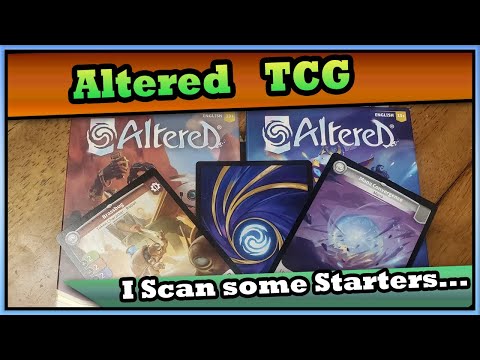 Scanning Altered TCG in real time using an Android phone.