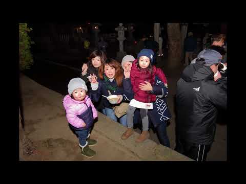 八坂神社お焚き上げ・元朝参り・初日の出４K