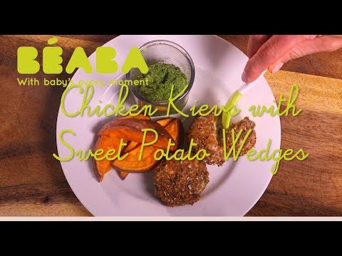 Beaba Babycook Recipe - Chicken Kievs with Sweet Potato Wedges - Direct2Mum