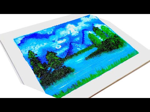 Landscape painting | Painting| Watercolor painting | tutorial #painting #landscapepainting