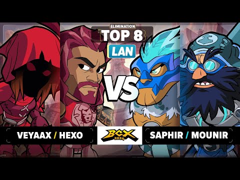 Saphir & Mounir vs Veyaax & Hexo - Elimination Top 8 - Brawlhalla World Championship 2024 - LAN 2v2