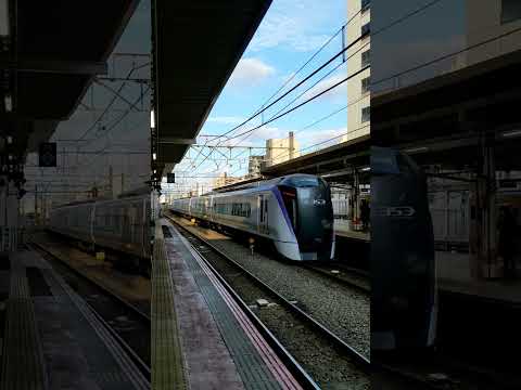 【モトS119編成】駅を発車するE353系【ブレーキ緩解音】