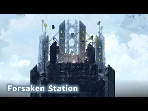 山脈を超える鉄道網を描いたMOD地域が息を呑む美しさだった【Forsaken Station（Rain World MOD）】