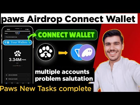 PAWS Airdrop New Task | Paws AirDrop connect Phantom Wallet| multiple accounts Problem Salutation