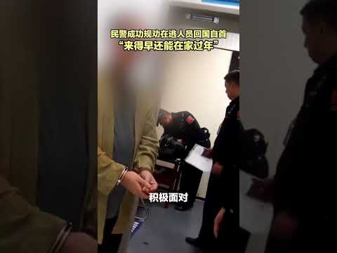 “来得早还能在家过年”，民警成功规劝在逃人员回国自首。 （ 记者：周磊、王研）