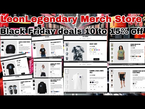 LeonLegendary Merch Store Black Friday Deals 10 to 15 %off Products end Monday Grab it now