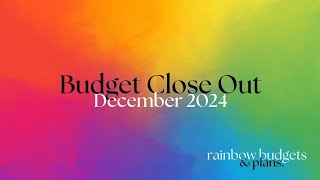 Budget Close Out | December 2024 | UK Family Budget | Zero Based Budgeting | Debt Payoff Journey