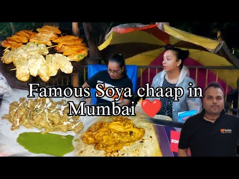 Hard working ladies selling famous Chaap & Tacos on Mumbai Street|Variety of soyabean chaap & Rolls👍