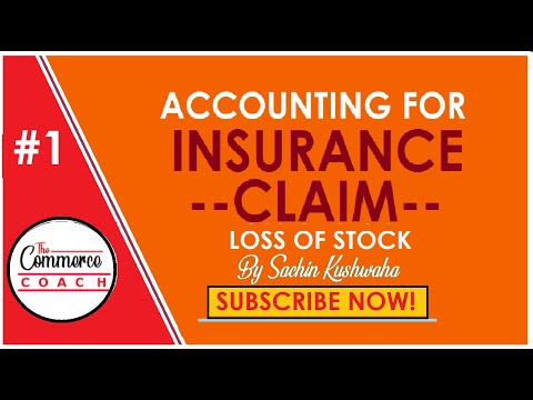 #1 Accounting for Insurance Claim (Hindi) | Loss of Stock | CA | CMA | The commerce coach