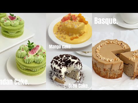 【抖音】快乐的泉源来自甜品part 11🍮mango cake，orea cake，pandan cake，basque，mini cake｜douyin desserts#douyin