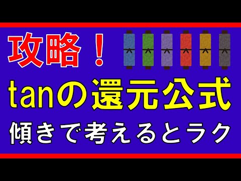 【三角関数】tanの還元公式