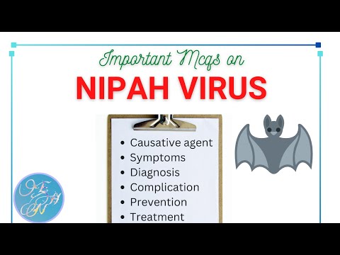 Nipah Virus MCQs questions with answers।। Detailed epidemiology (symptoms, Complication, Treatment)