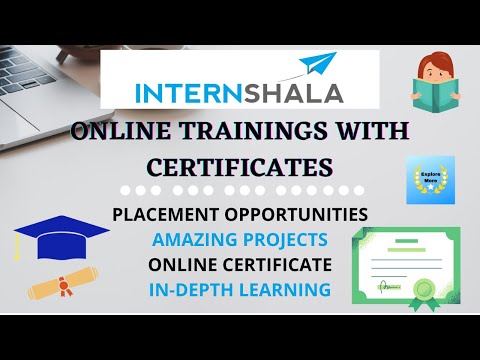 Internshala Online Training with Certificate - Placement Opportunities - Online Trainings