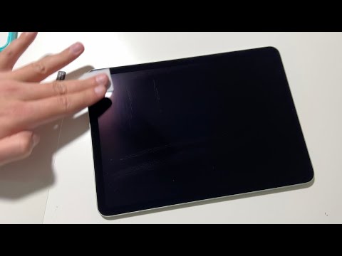 How to install screen protector on iPad