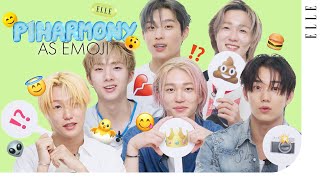 [Eng]What Kind of Group is P1Harmony? and They Answered... 💩⁉ P1Harmony Emoji Interview | ELLE KOREA