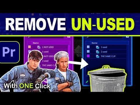 Remove Unused Footage & Duplicates From Project in Premiere Pro CC