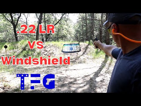 Effects of .22LR VS Truck Windshield - TheFirearmGuy